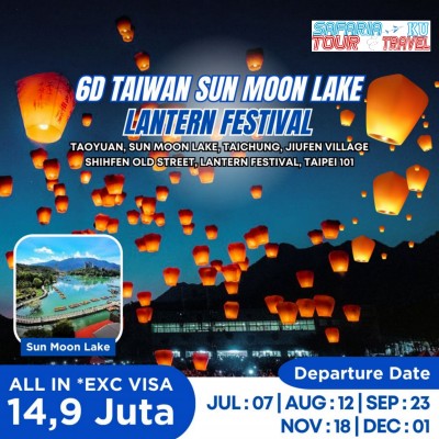 6D TAIWAN SUN MOON LAKE + LANTERN